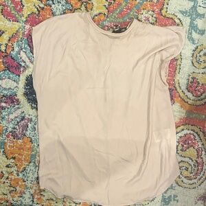 Blush Banana Republic Cap Sleeve Blouse